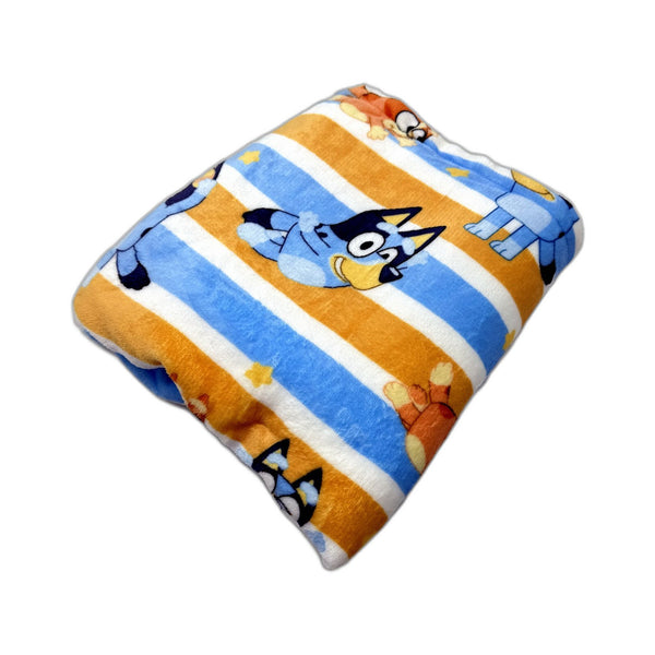 Bluey & Friends Soft Cozy Cartoon Character Childrens Fleece Throw Blanket NEW