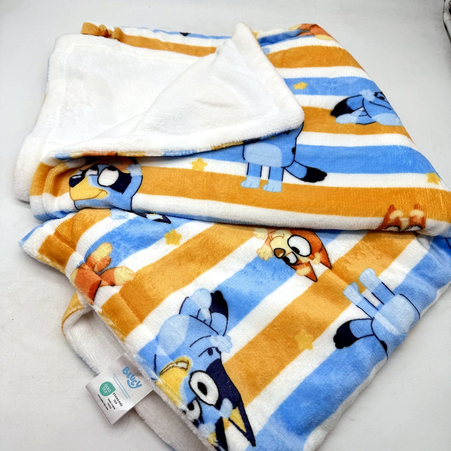 Bluey & Friends Soft Cozy Cartoon Character Childrens Fleece Throw Blanket NEW