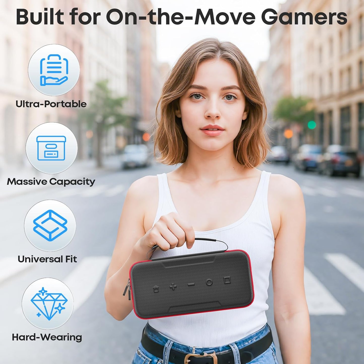 OIVO Nintendo Switch Carrying Case Protective Storage Portable Slim Design NEW