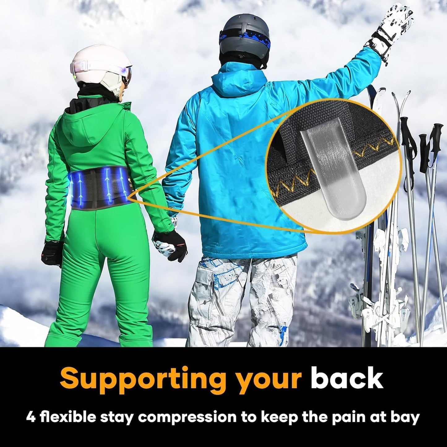 MEDiBrace Lumbar Support Brace with Ergonomic Pad Black Size MED 28" to 34 NEW