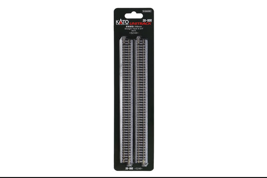 Kato N 248mm 9-3/4" Straight Plastic Accessories for Model Trains 4 Pieces NEW