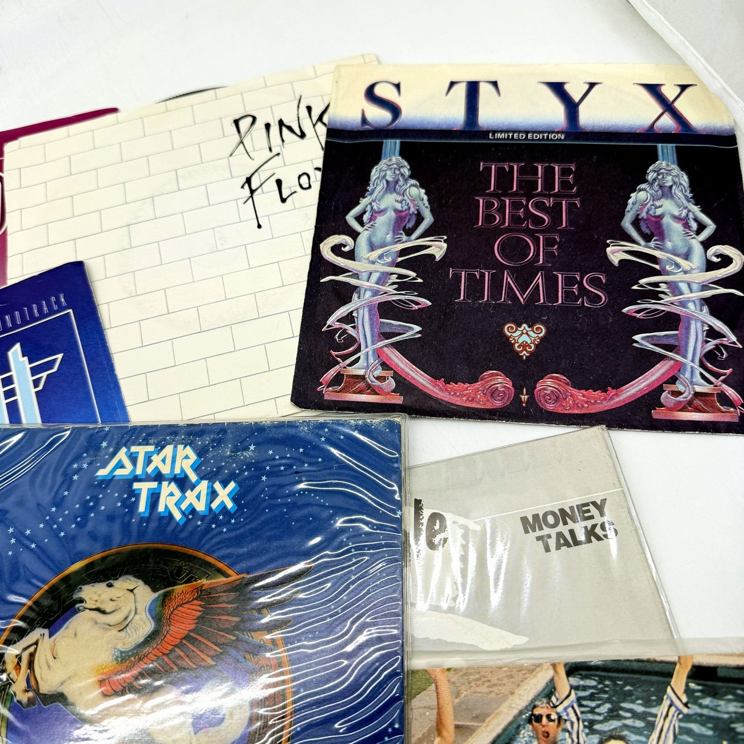 Vintage 21 Pce Vinyl Record Album Collection 1970s 1980s Rock Pop Singles