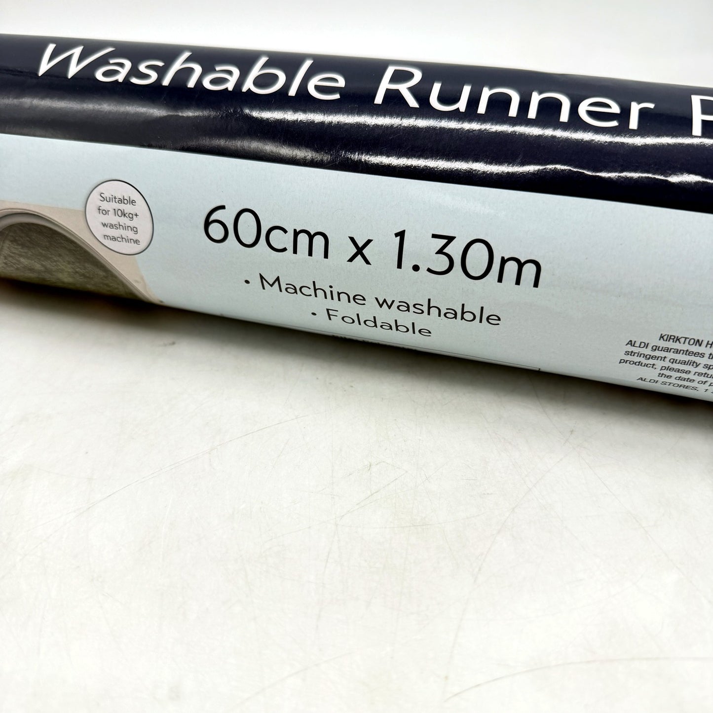 Washable Runner Rug Green Tones Floor Mat Hallway Entryway 60cm x 1.30m NEW