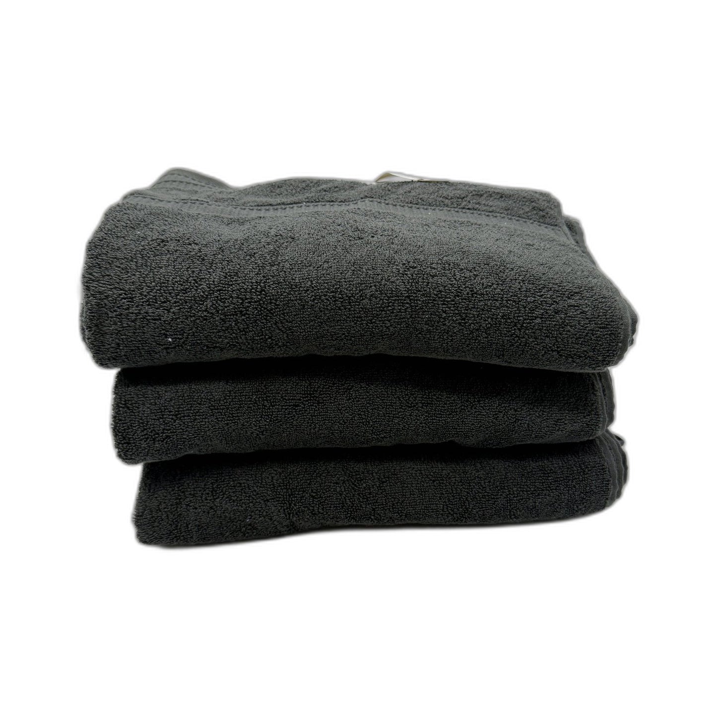 Soft & Absorbent 3 Piece Charcoal Grey Baths Towel Luxury Cotton NEW