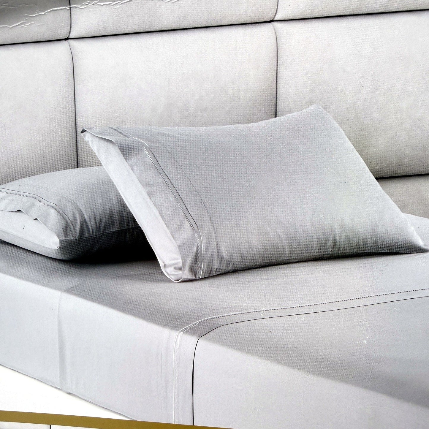Luxury 410 TC Australian Cotton Hotel Collection Grey Sheet Set KING Bed NEW