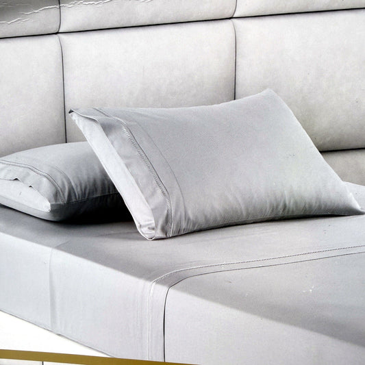 Luxury 410 TC Australian Cotton Hotel Collection Grey Sheet Set KING Bed NEW