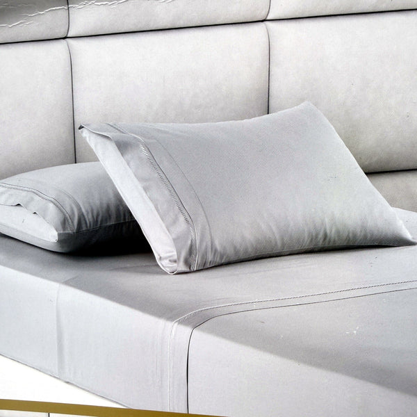 Luxury 410 TC Australian Cotton Hotel Collection Grey Sheet Set KING Bed NEW