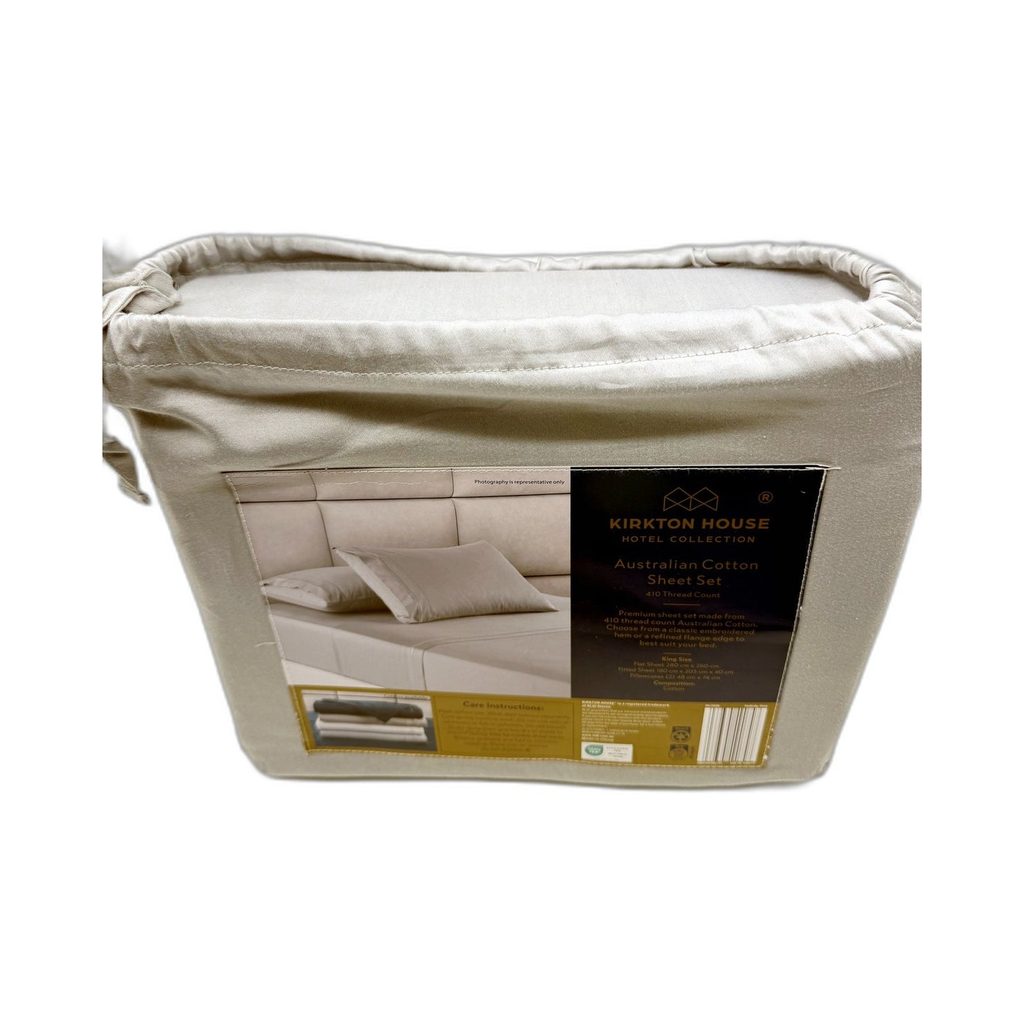 Luxury 410 TC Australian Cotton Hotel Collection Grey Sheet Set KING Bed NEW