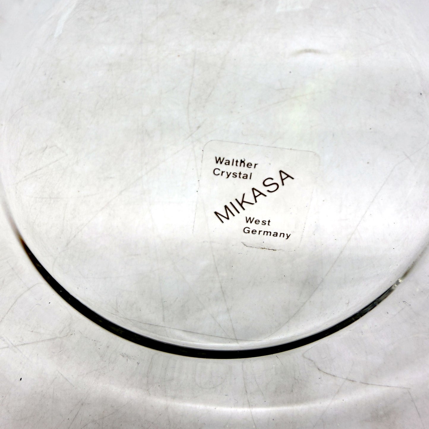 Mikasa Crystal Bowl Vintage Decorative Collectible Home Decor from West Germany
