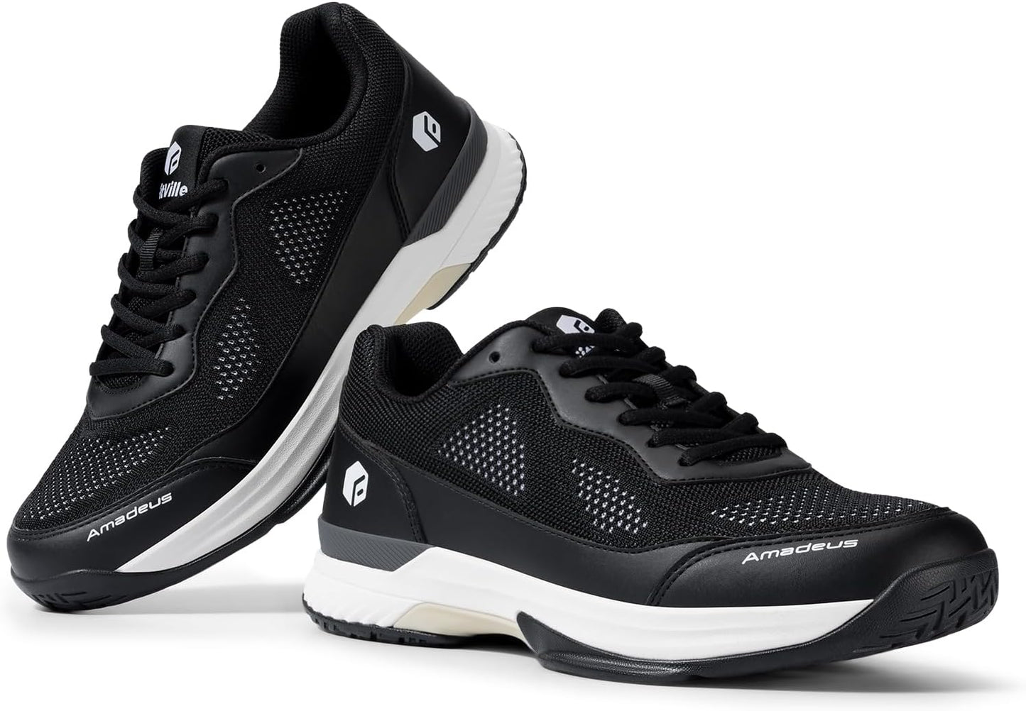 FitVille Breathable Cushioned Tennis Shoes Badminton, Pickleball WIDE US 10 NEW