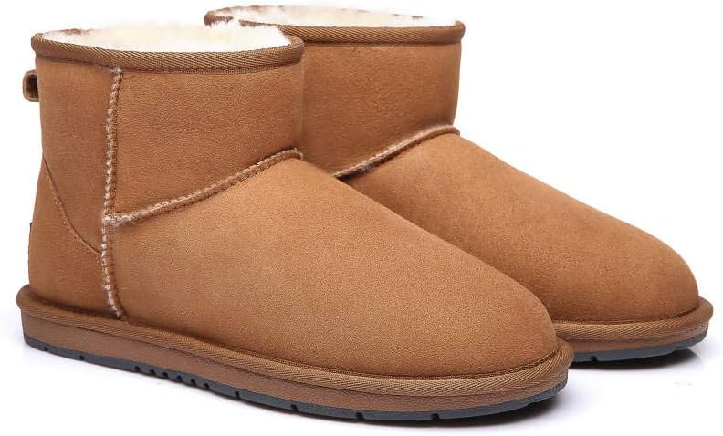UGG OZ Shepherd Twinface Sheepskin Ankle Boots Chestnut Men 4 Women 6 NEW