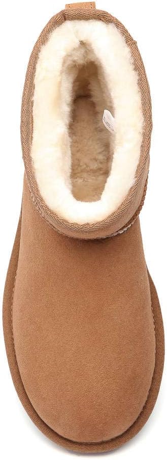 UGG OZ Shepherd Twinface Sheepskin Ankle Boots Chestnut Men 4 Women 6 NEW