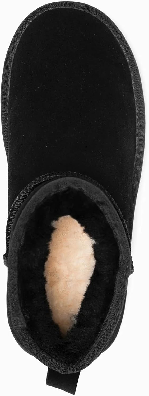 UGG OZWild Mens Classic Australian Sheepskin Ankle Boots, Black EU 45 NEW