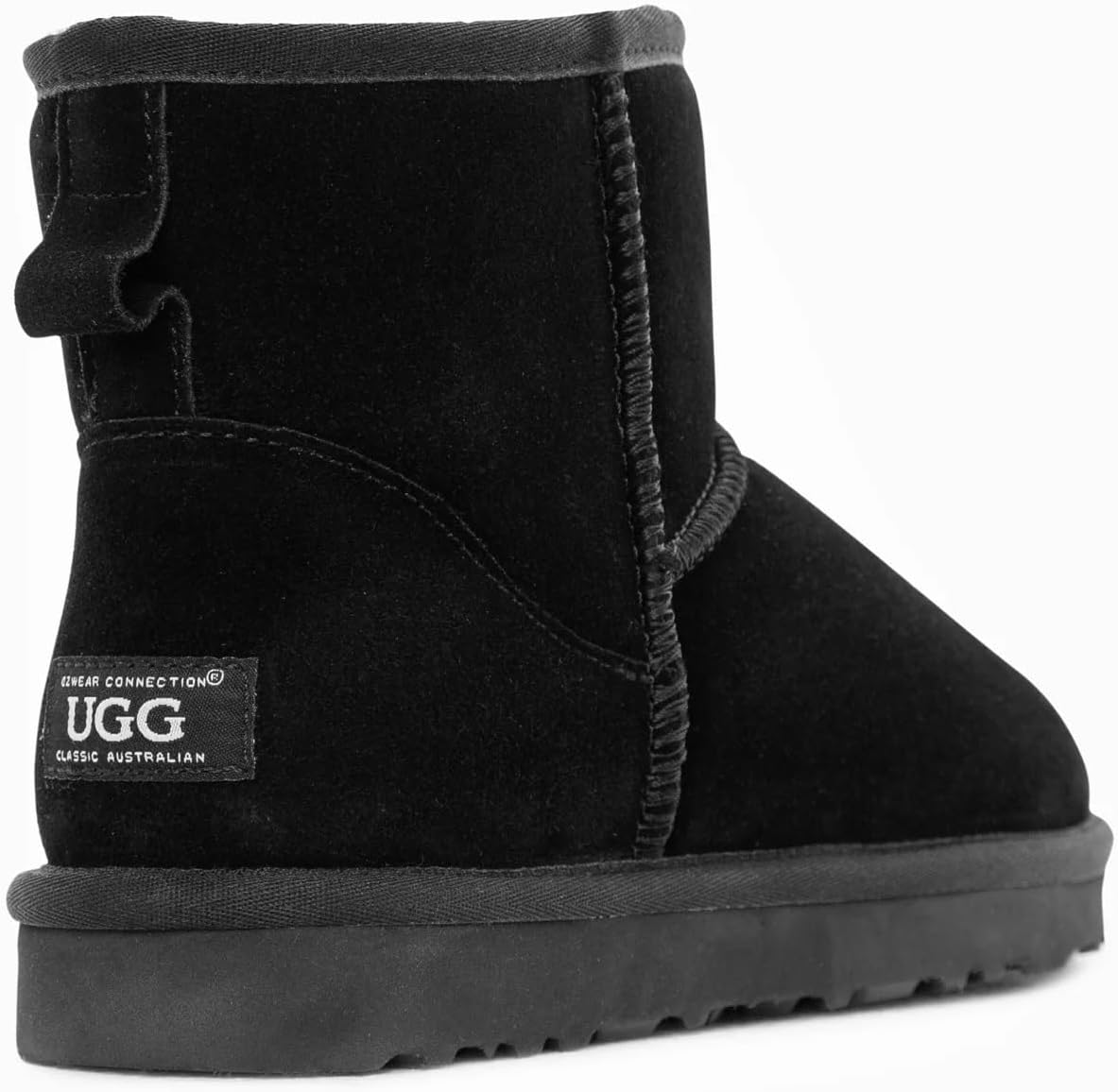 UGG OZWild Mens Classic Australian Sheepskin Ankle Boots, Black, EU 40 NEW