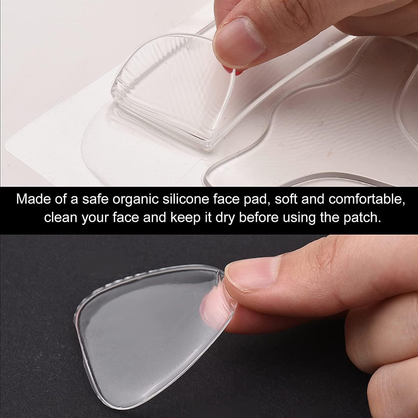 TOYSS Transparent Masks Facial Forehead Anti Wrinkle Patches, 16 Pcs, Skin NEW