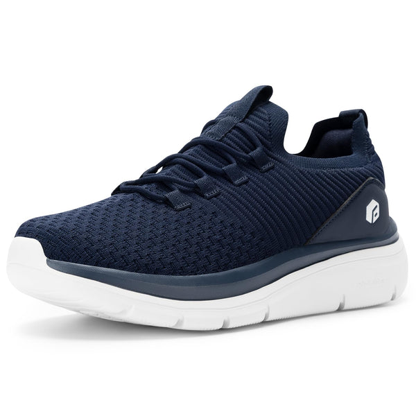FitVille Breathable Navy Blue Slip-On Trainers for All-Day WIDE FIT US 13 DEMO