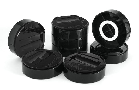 Slipstick 8 Set Adjustable Bed Risers Furniture Lifts Black Height Increase NEW