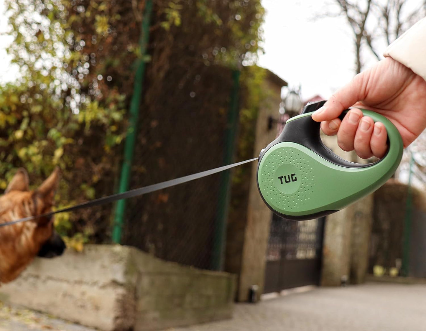 TUG Retractable Dog Leash, Tangle-Free Nylon, 5m Strong Size Small Green NEW