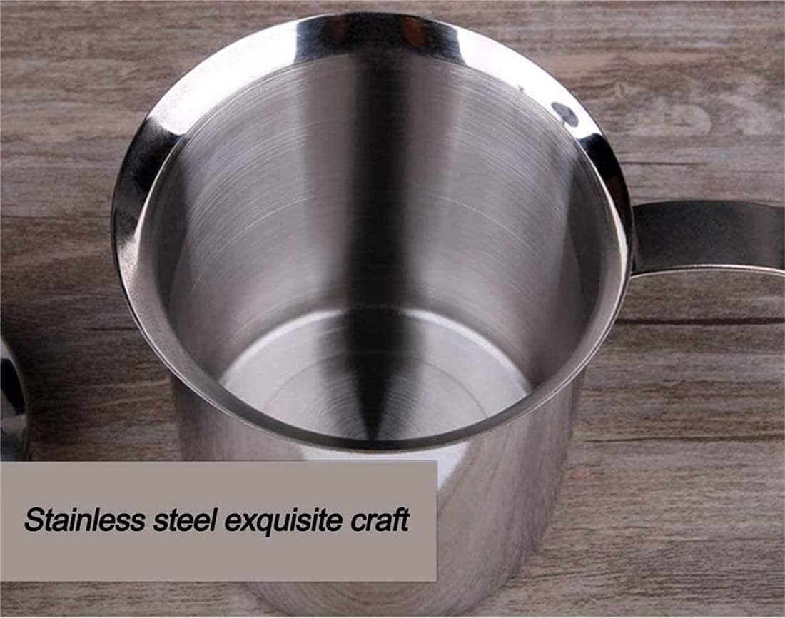 Stainless Steel Manual Milk Frother and Foamer with Filter Screen DEMO