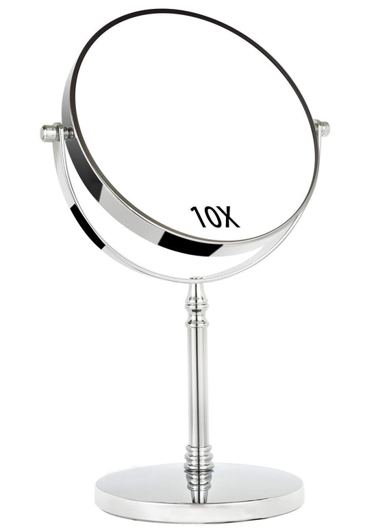 TAOKEY 8" Makeup Mirror with 10X Magnification, Double Sided, Round NEW
