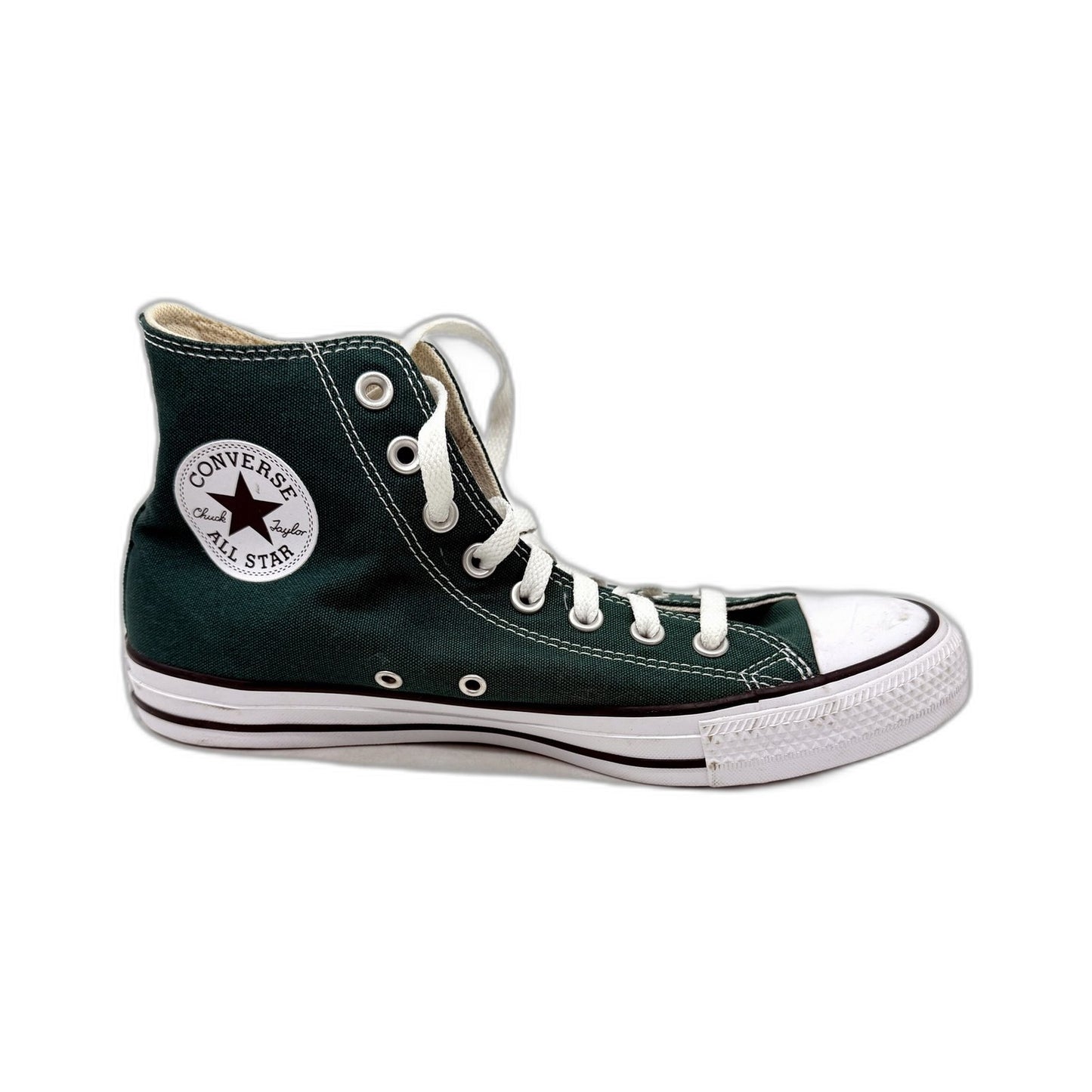Converse Unisex All-Star High-Top Sneakers Forest Green Size US M8 W10 DEMO