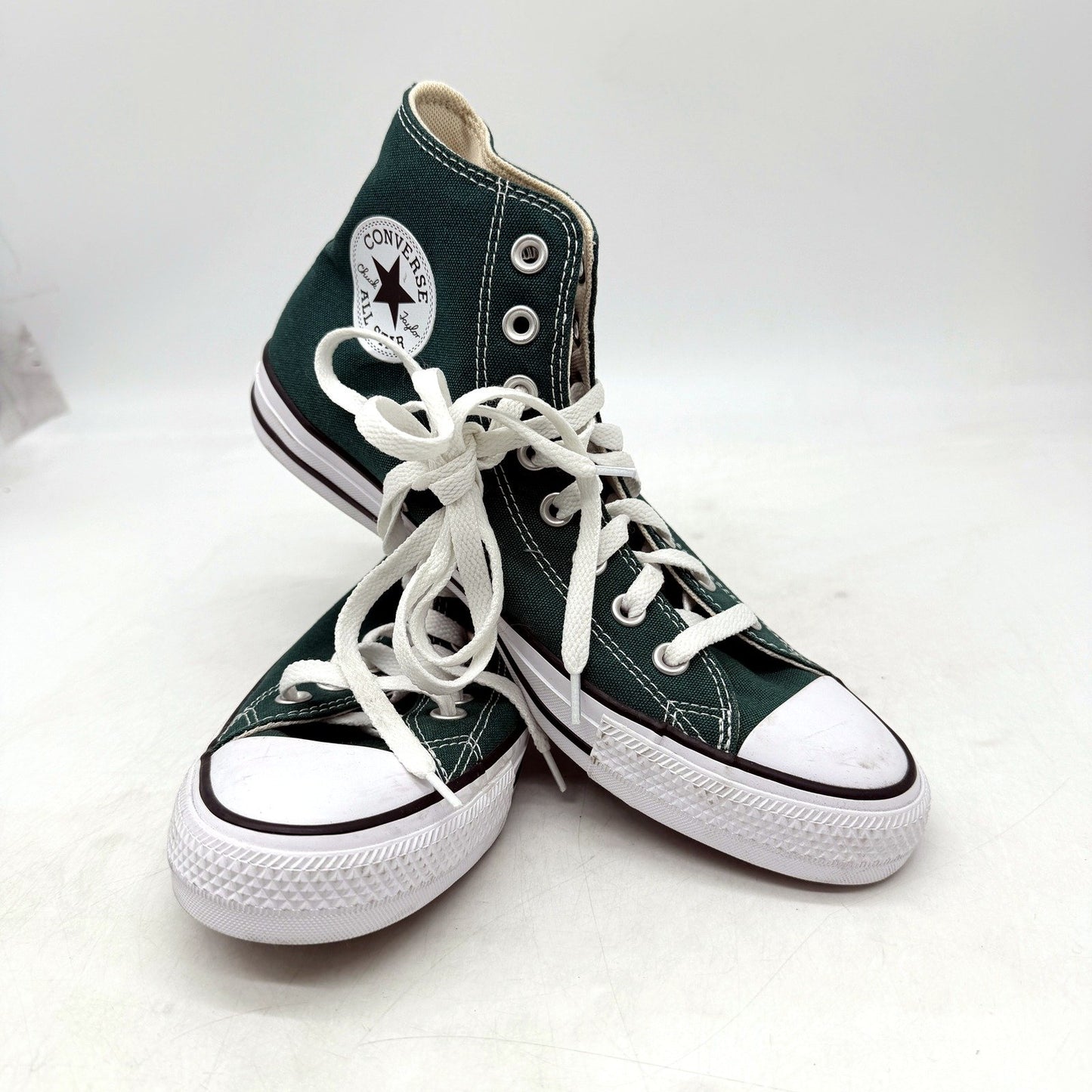 Converse Unisex All-Star High-Top Sneakers Forest Green Size US M8 W10 DEMO