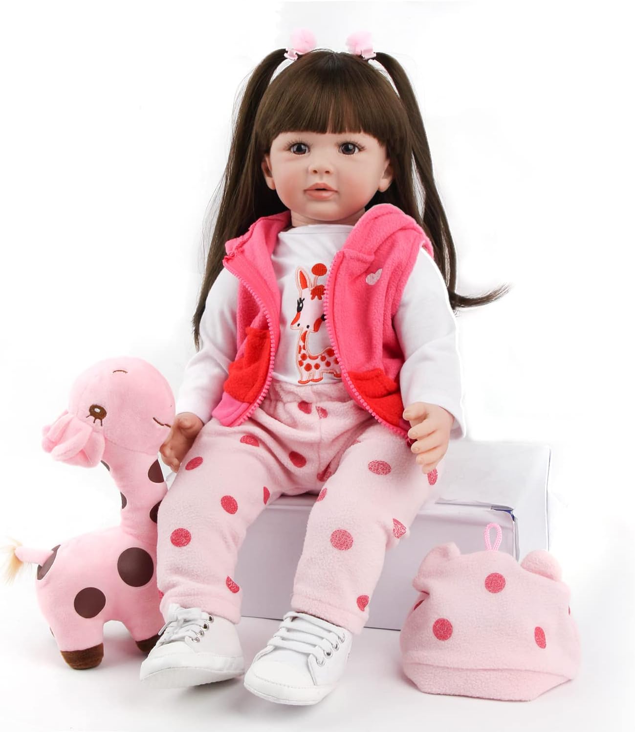 ZIYIUI 20" Dolls Soft Vinyl Silicone Lifelike Handmade Reborn Baby Doll, NEW