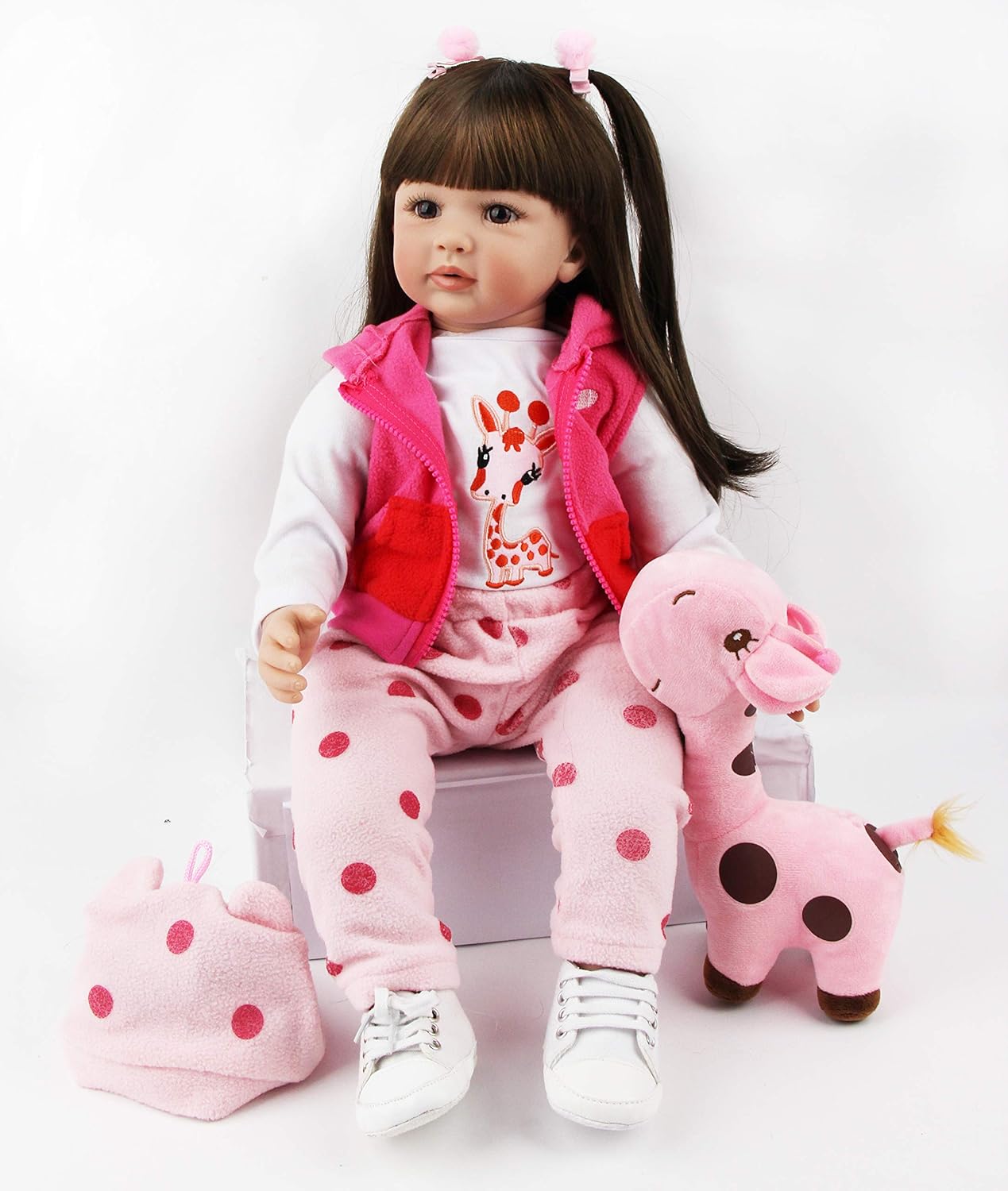 ZIYIUI 20" Dolls Soft Vinyl Silicone Lifelike Handmade Reborn Baby Doll, NEW