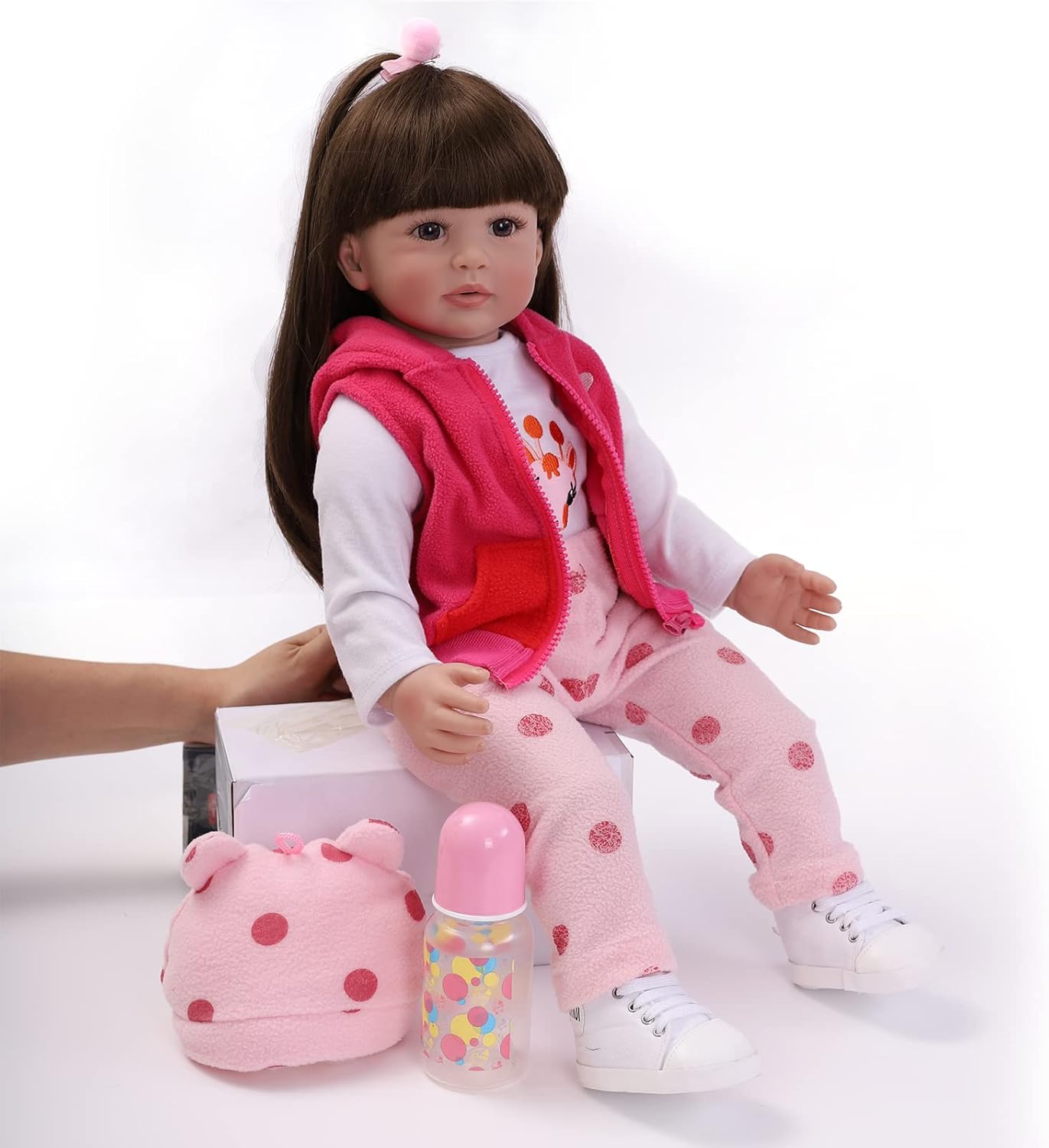 ZIYIUI 20" Dolls Soft Vinyl Silicone Lifelike Handmade Reborn Baby Doll, NEW