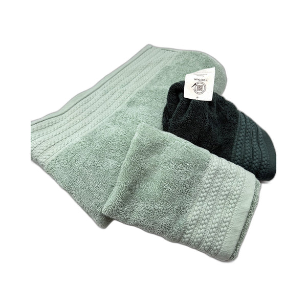 Aust Cotton Green Bath Sheet & 2 Hand Towel Set - Soft, Absorbent Bathroom NEW