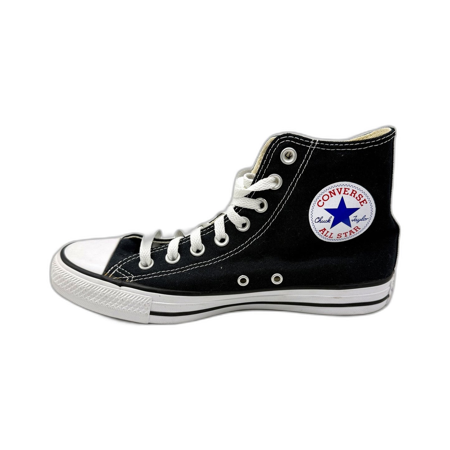 Converse Unisex Chuck Taylor All Star High-Top Black Sneakers US M7 W9 DEMO