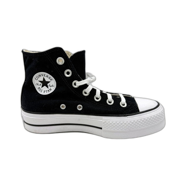 Converse Womens All Star High-Top Sneakers Black Canvas Rubber Sole US 5 DEMO