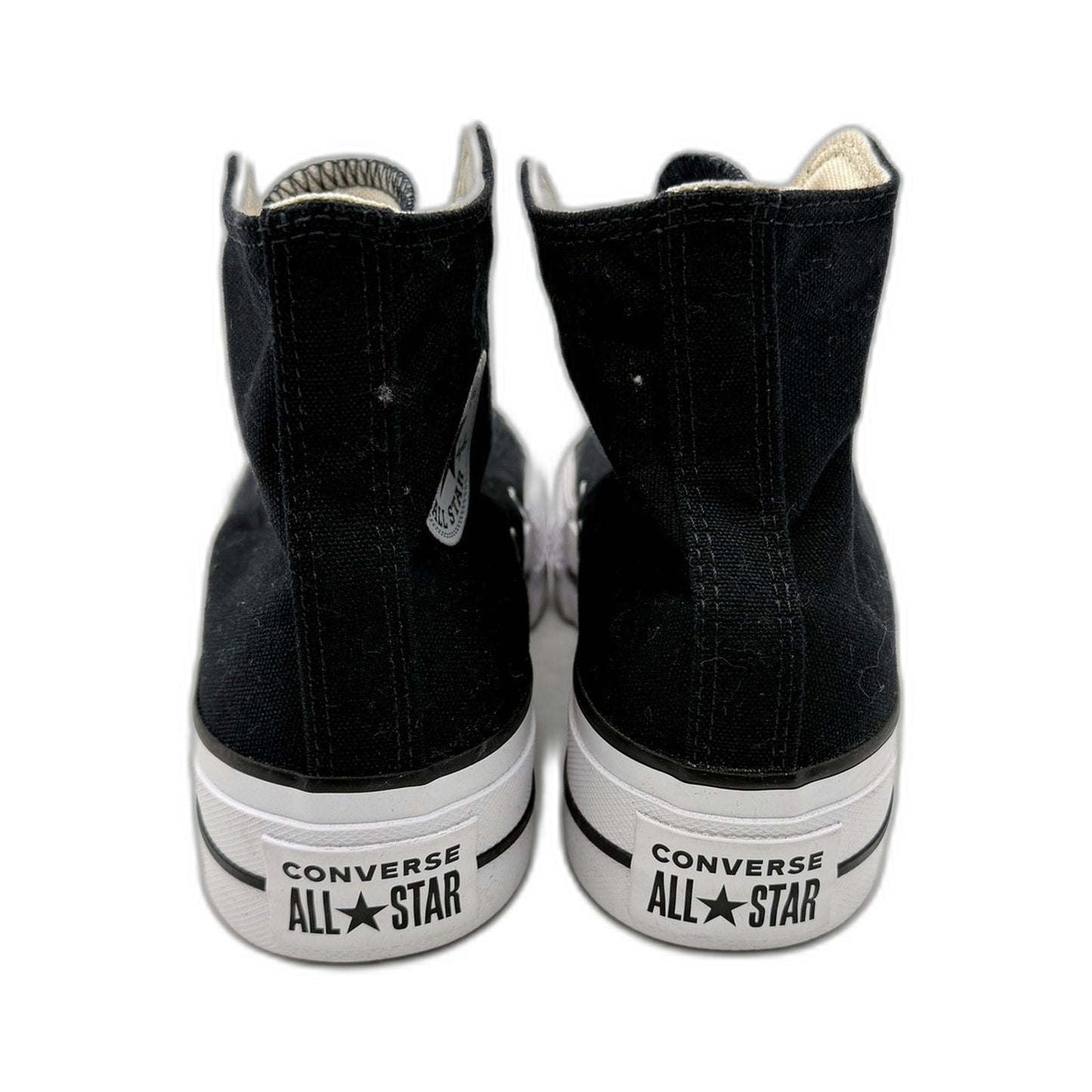 Converse Womens All Star High-Top Sneakers Black Canvas Rubber Sole US 5 DEMO