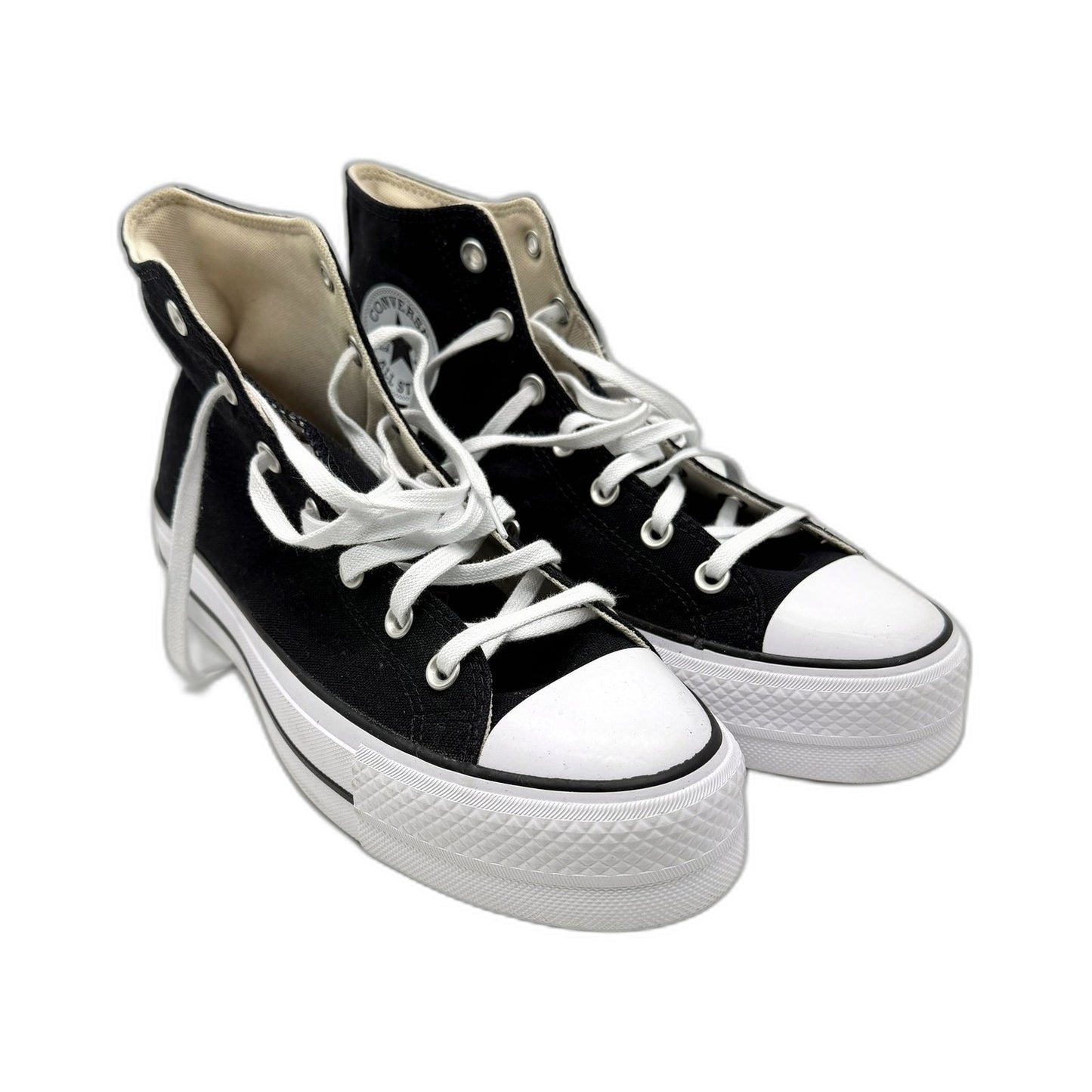 Converse Womens All Star High-Top Black Canvas Sneakers US 10 DEMO
