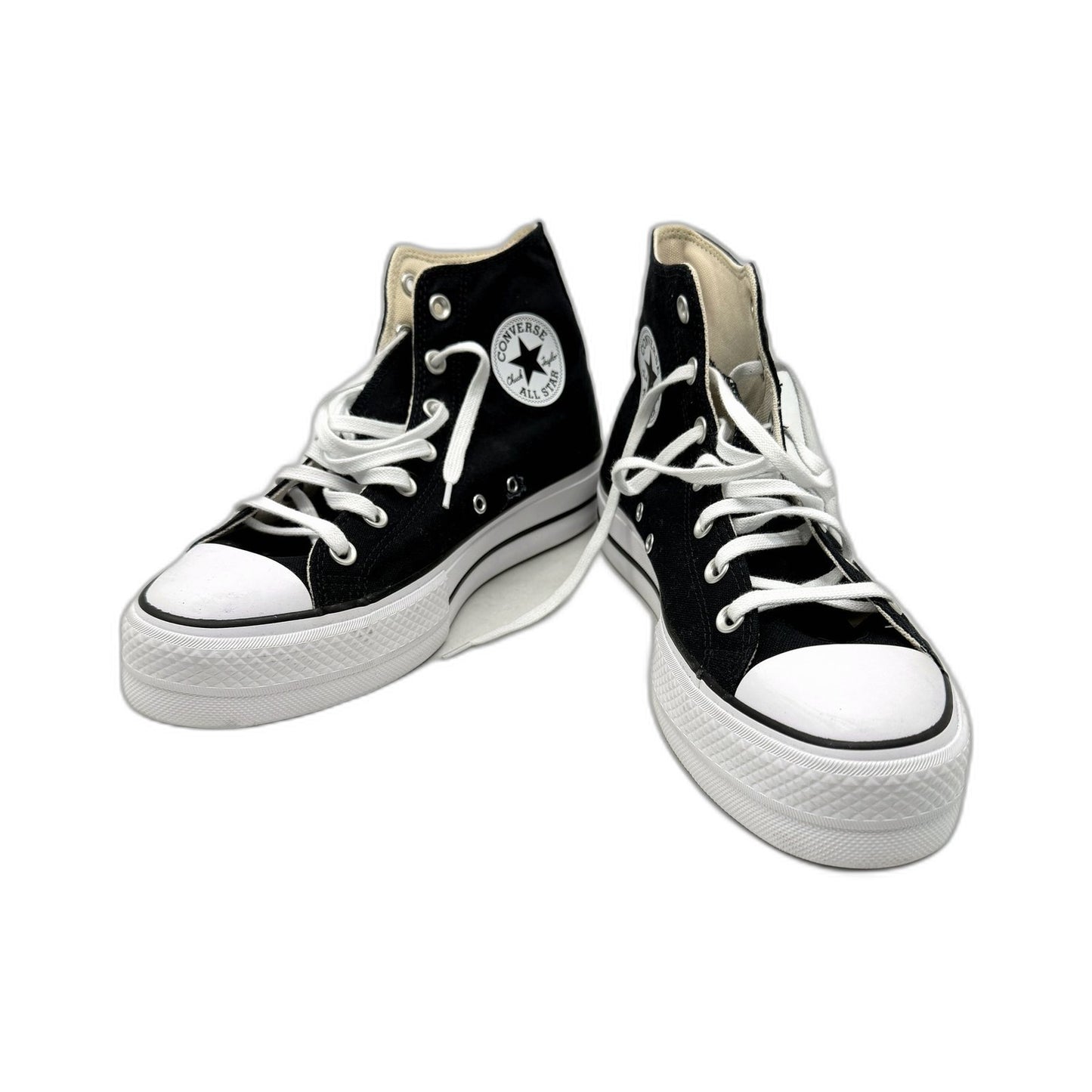 Converse Womens All Star High-Top Black Canvas Sneakers US 10 DEMO