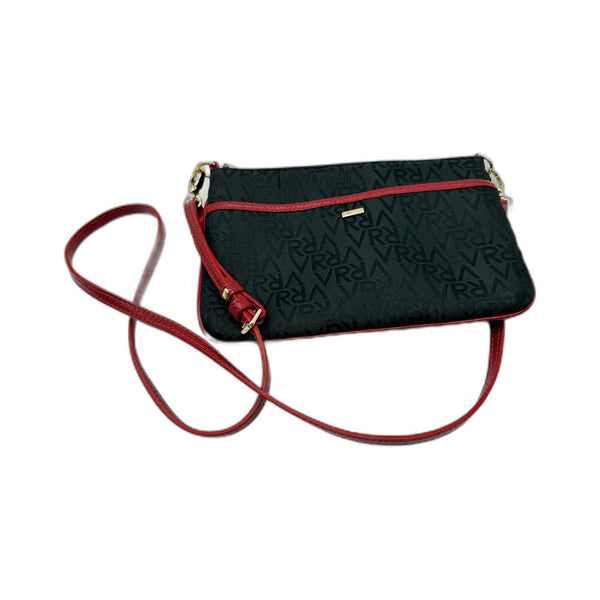 Valentino Rudy Crossbody Bag Stylish Nylon Red Leather Accented Purse Handbag 