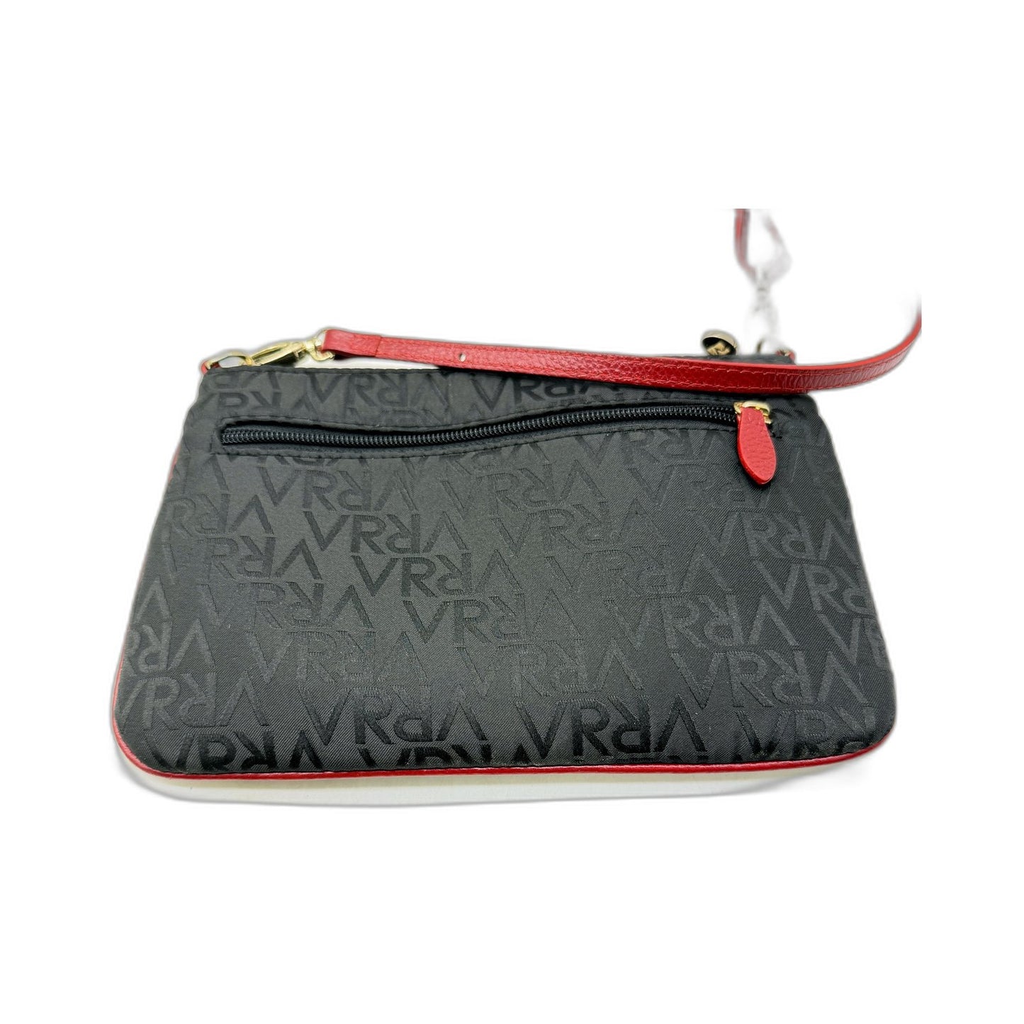 Valentino Rudy Crossbody Bag Stylish Nylon Red Leather Accented Purse Handbag