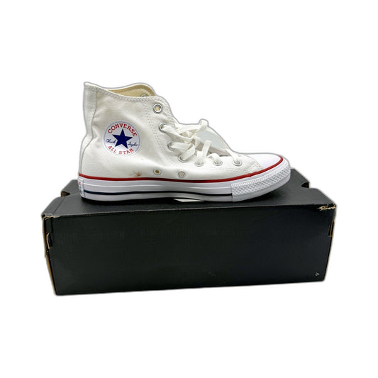 Converse High-Top White Canvas Sneakers Unisex US Size Mens 6 Ladies 8 DEMO