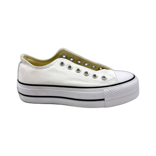 Converse Womens Canvas All Star Chunky Sneakers White US Size 5 -NO Laces DEMO