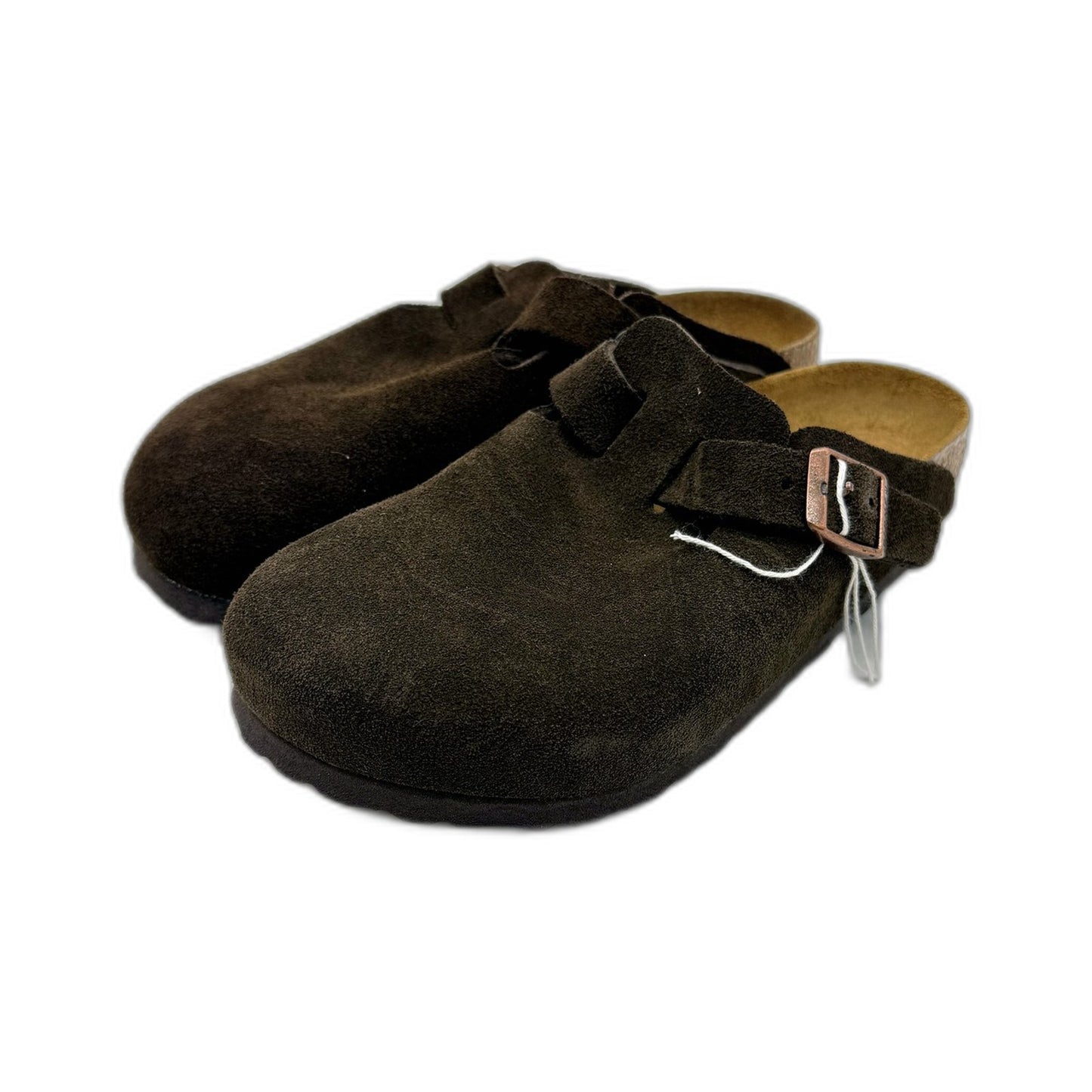 Birkenstock Womens Dark Brown Suede Slide Sandals US Size 4 -Odd Colour DEMO