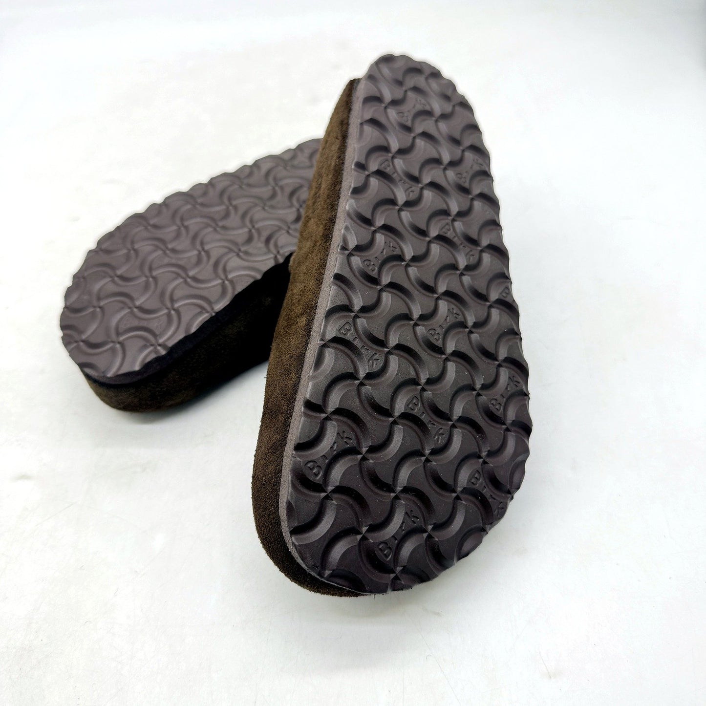 Birkenstock Womens Dark Brown Suede Slide Sandals US Size 4 -Odd Colour DEMO