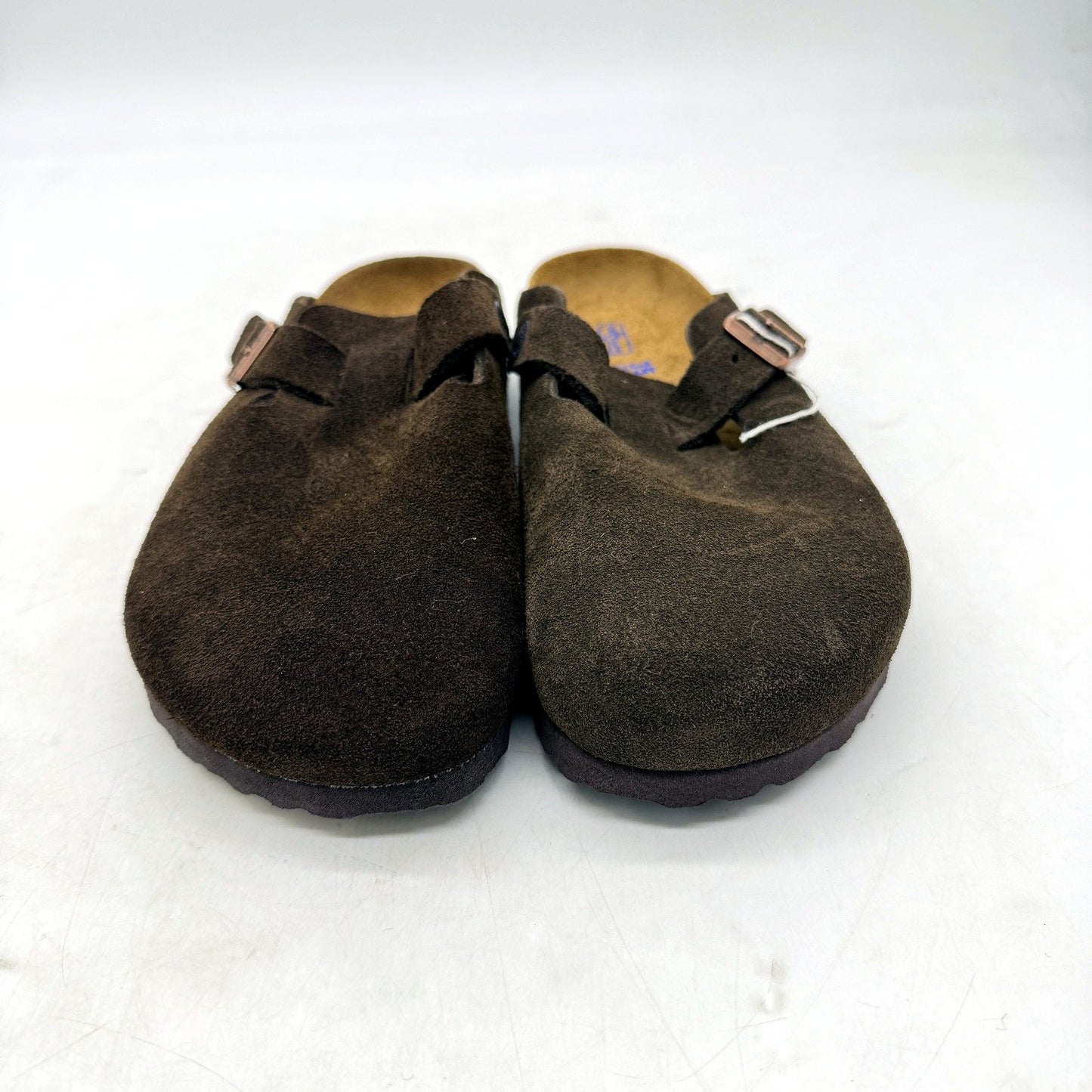 Birkenstock Womens Dark Brown Suede Slide Sandals US Size 4 -Odd Colour DEMO