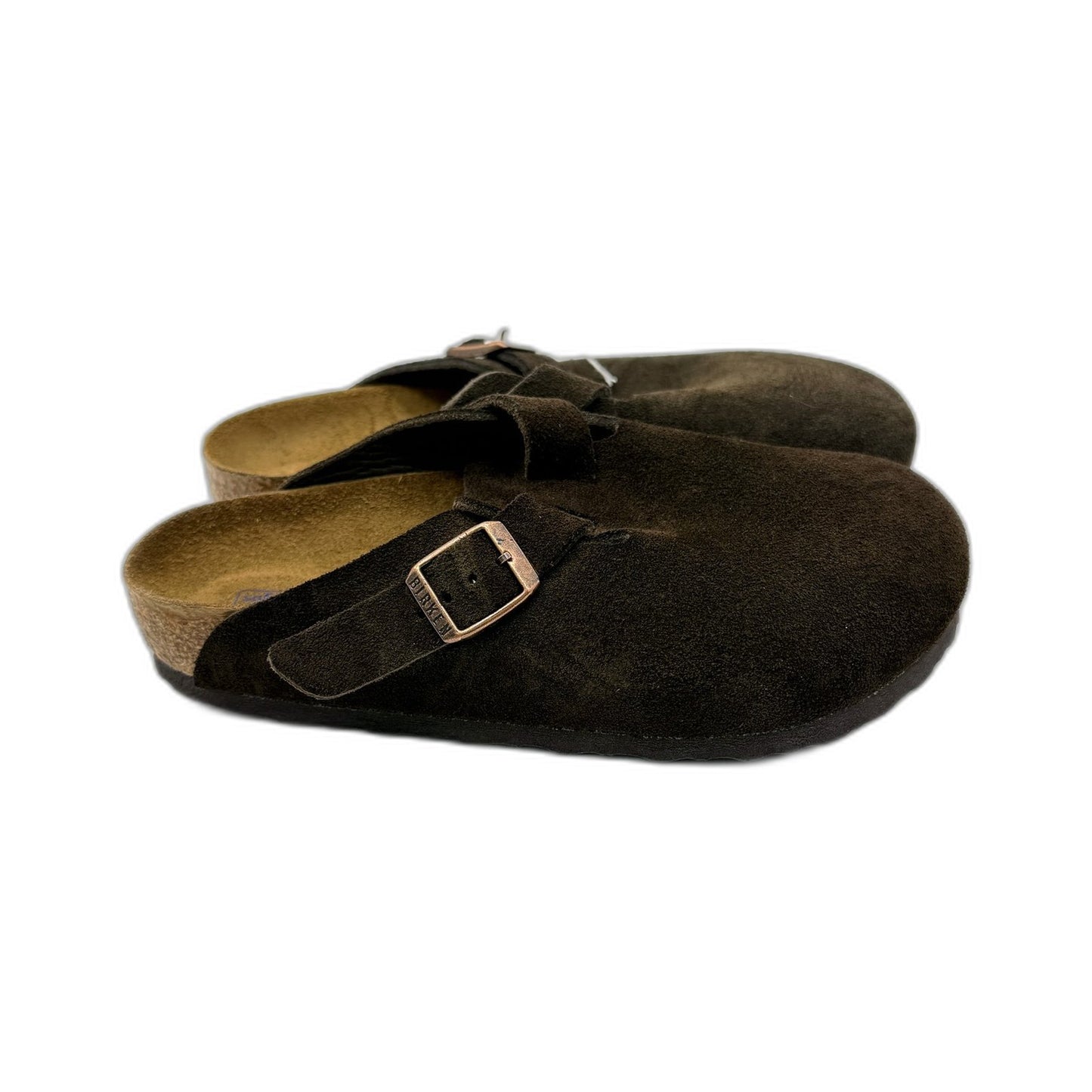 Birkenstock Womens Dark Brown Suede Slide Sandals US Size 4 -Odd Colour DEMO