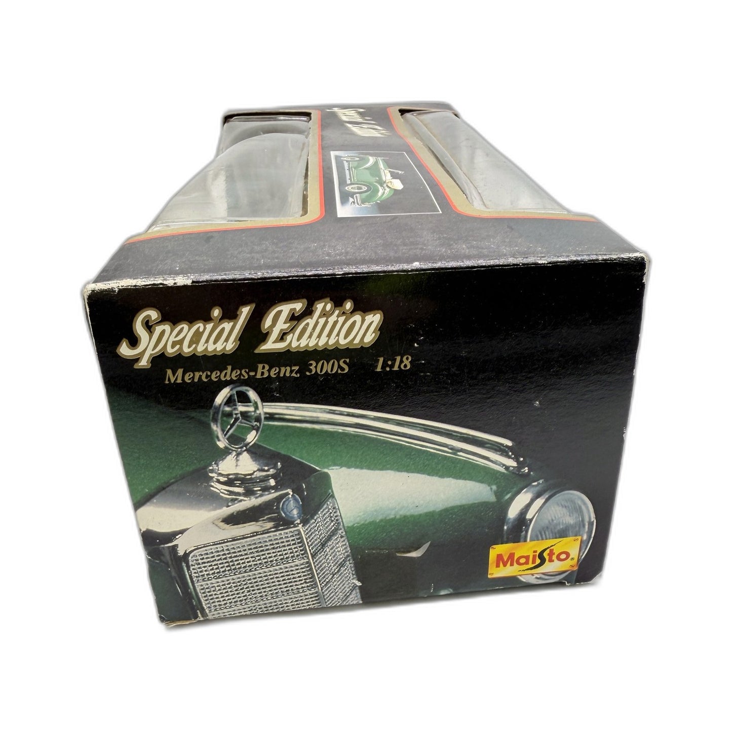 Maisto 1:18 Scale Mercedes-Benz 300S 1955 Collectible Model Car Black Diecast