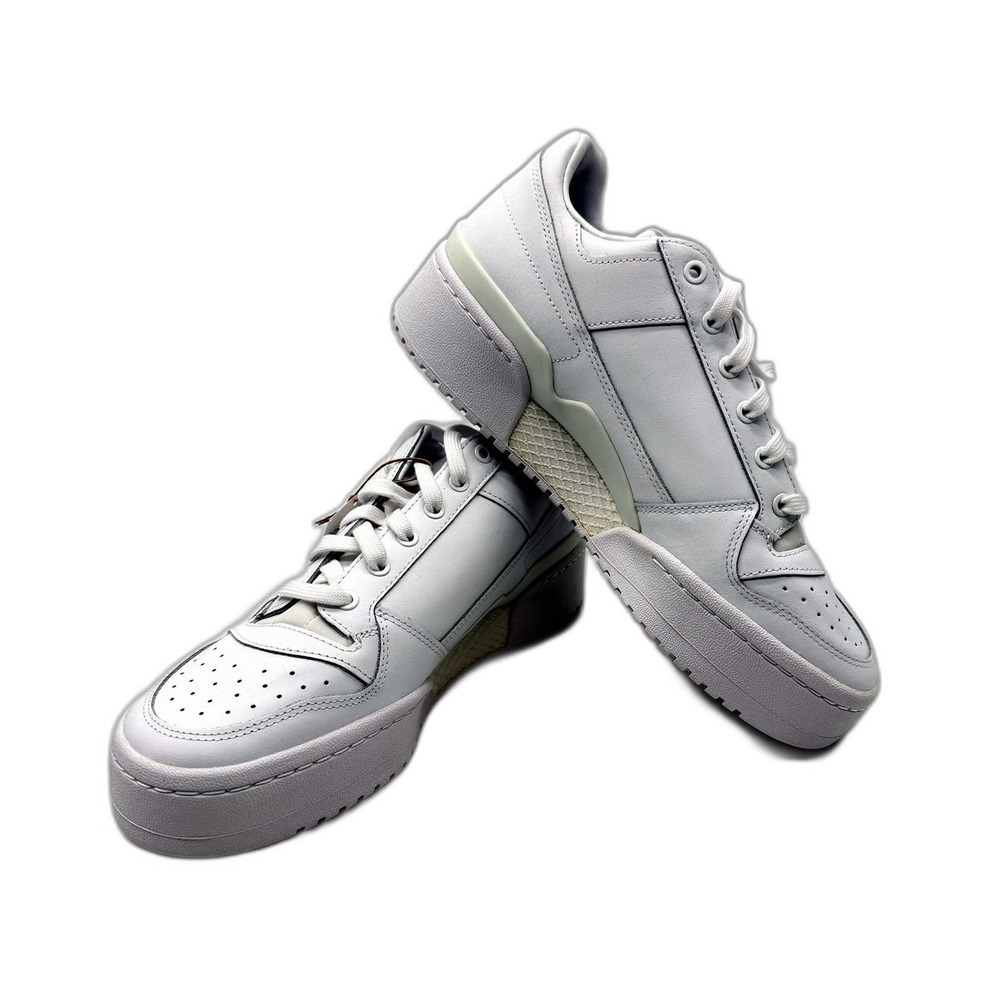 adidas Womens Forum Bold Leather Sneakers, White, Size US 11 NEW