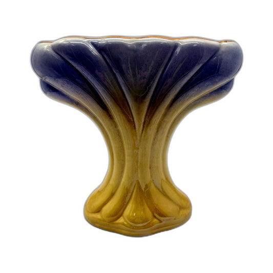 Diana Australia Art Deco Ceramic Decorative Accent Vase Pale Blue & Yellow 22cm