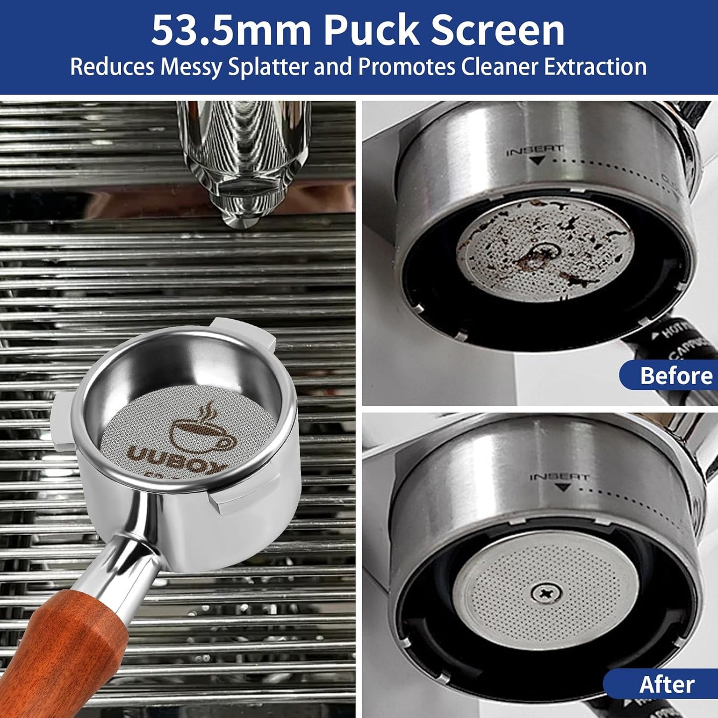 UUBOXS Bottomless Tampers Portafilter for Barista Express BES870XL Tamper NEW