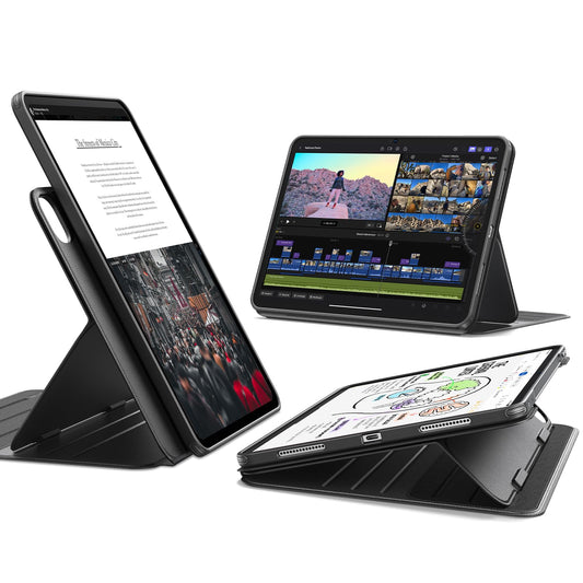 ESR Rotating Cases Magnetic Stand Case for iPad Pro 11 Inch, Black NEW