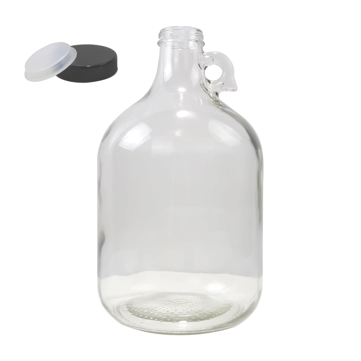 SZZ 5 Litre Glass Demijohn Fermenter with Screw Top Lid Heavy Duty Clear NEW