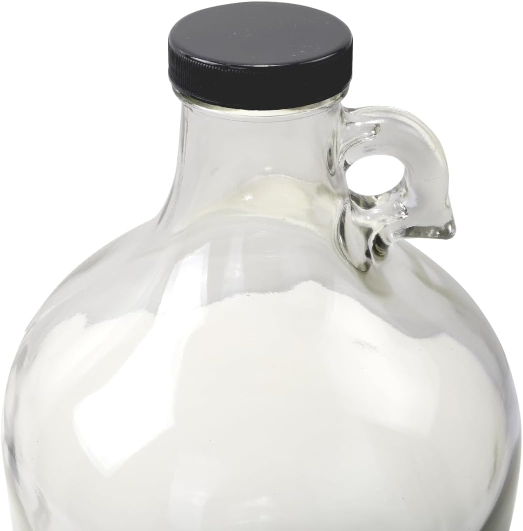 SZZ 5 Litre Glass Demijohn Fermenter with Screw Top Lid Heavy Duty Clear NEW